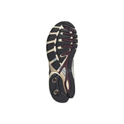 Adidas Originals Damen-Sneaker Bordeaux aus Synthetikmaterial mit schwarzer und beiger Gummisohle, wellenförmigem Profil und bordeauxroten Akzenten.