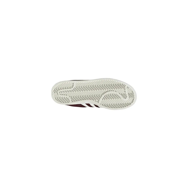 Adidas Originals Damen-Sneaker aus Leder zum Hineinschlüpfen in Bordeauxrot mit bordeauxroten und weißen Akzenten und profilierter Gummisohle