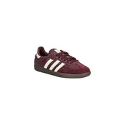 Adidas Originals Damen-Sneaker aus bordeauxrotem Wildleder mit weißen Streifen und strukturiertem Obermaterial