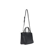 Alviero Martini Damenhandtasche aus schwarzem PVC mit strukturierter Form und zwei top Griffe mit einer Länge von 39 cm