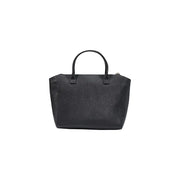 Schwarze Tragetasche aus strukturiertem Leder mit abgerundeten Kanten top Alviero Martini Damenhandtasche mit Henkeln, schwarz, PVC, 39 cm breit