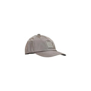 Armani Exchange Herren-Baseballkappe, graue Polyesterkappe mit elegantem hellgrauem Finish und quadratischem Aufnäher auf der Vorderseite