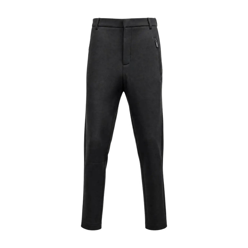 Armani Exchange Schwarze, taillierte Herrenhose aus Baumwollmischgewebe mit elegantem Design und dezenten seitlichen Reißverschlusstaschen.