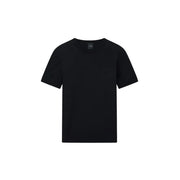 Armani Exchange Schwarzes Herren-T-Shirt aus Baumwolle mit kurzen Ärmeln, dezenter Brusttasche und minimalistischem Markenlogo