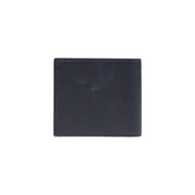 Armani Exchange Schwarze Herren-Geldbörse aus Leder mit sauberen Nähten, Polyestermaterial, Größe B 11 x H 9 cm