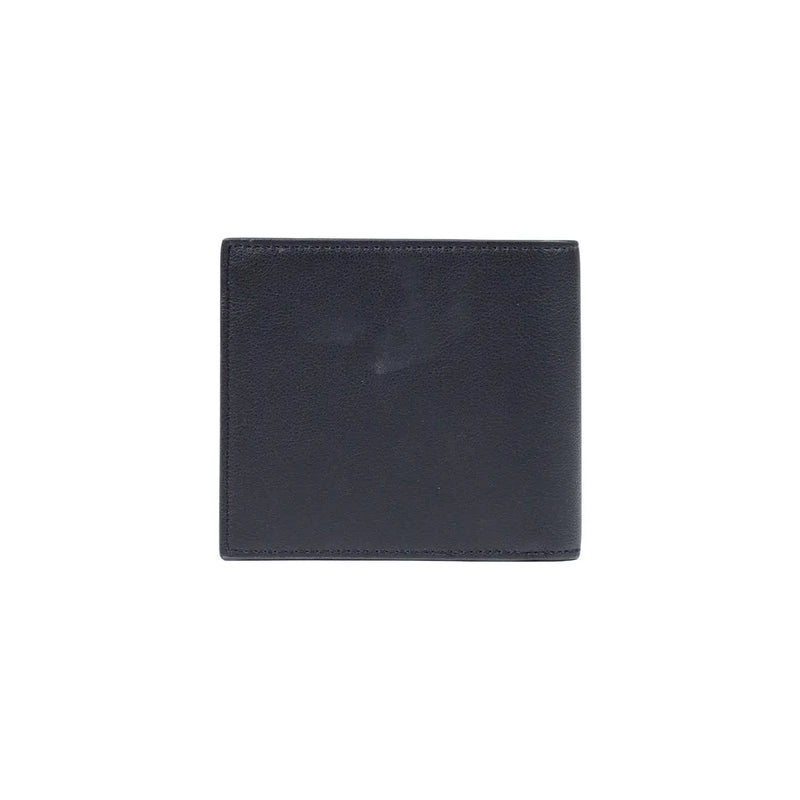 Armani Exchange Schwarze Herren-Geldbörse aus Leder mit sauberen Nähten, Polyestermaterial, Größe B 11 x H 9 cm