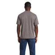Armani Exchange Herren-T-Shirt aus brauner Baumwolle in schlichtem Grau mit kurzen Ärmeln und Rundhalsausschnitt