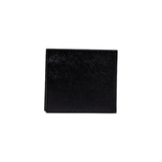 Armani Exchange Schwarze Herren-Ledergeldbörse mit dezenter, genarbter Oberfläche, Maße: 10 x 11 x 2 Zentimeter.