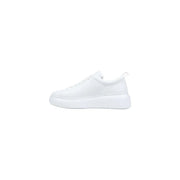 Armani Exchange men sneakers white leather low-top with chunky sole and laces for sporty casual wear