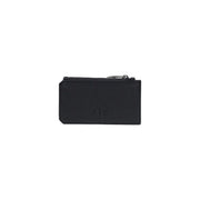 Armani Exchange Herren-Geldbörse aus schwarzem Leder, Reißverschluss-Kartenetui mit geprägtem Arx-Logo, 13 x 7 x 1,5 cm, Polyesterdetails