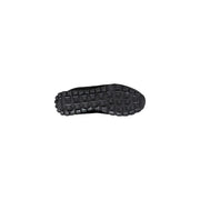 Schwarze Gummisohle mit gitterartigem Profil armani exchange Schwarze Herren-Laufschuhe für den Herbst
