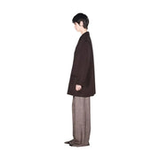 Armani Exchange Damenblazer aus braunem Wollmischgewebe im Oversize-Schnitt mit lockerer Passform und strukturierten Schultern