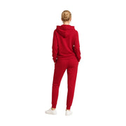Armani Exchange Damen-Set aus rotem Kapuzenpullover und passender Jogginghose aus kuscheligem Stoff und in leuchtenden Farben