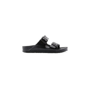 Birkenstock Damen-Hausschuhe, schwarze Arizona-Sandalen mit zwei verstellbaren Riemen und vorgeformtem Fußbett, Größe 3