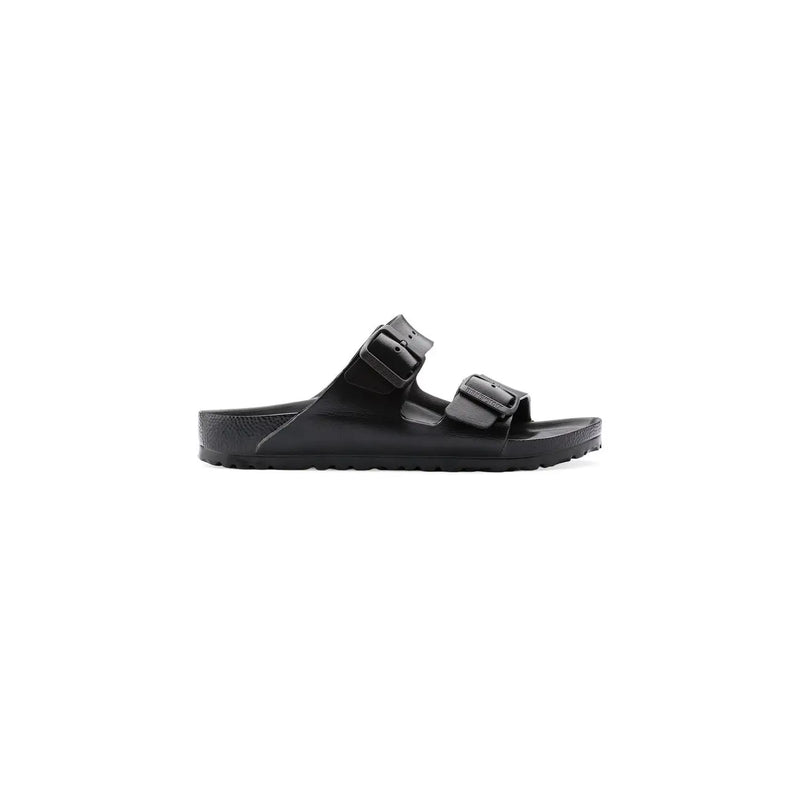 Birkenstock Damen-Hausschuhe, schwarze Arizona-Sandalen mit zwei verstellbaren Riemen und vorgeformtem Fußbett, Größe 3