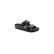 Schwarze Birkenstock Damen-Hausschuhe, Größe 3, Modell Arizona Sandalen, mit zwei verstellbaren Riemen und vorgeformtem Fußbett