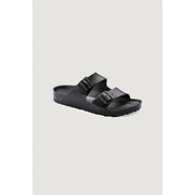 Schwarze Birkenstock Arizona Damenpantoffeln, Größe 3, mit zwei verstellbaren Riemen und vorgeformtem Fußbett