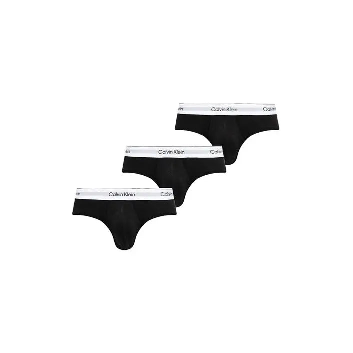 Black Calvin Klein briefs from the Thong and Brief Collection for men