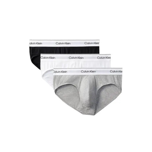 Three pairs of Calvin Klein briefs from the Black Calvin Klein Thong and Brief Collection