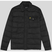 Schwarze Stepphemdjacke mit stilvollem Steppdesign und vielseitigen Tragemöglichkeiten