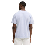 White cotton t shirt with simple crew neck and short sleeves for men by Calvin Klein Jeans