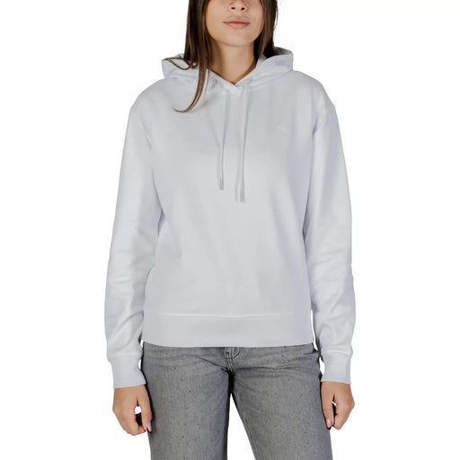 Calvin Klein Jeans schwarzer Damen-Kapuzenpullover mit Kordelzug