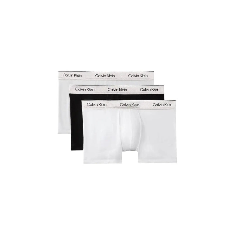 Calvin Klein Schwarze und weiße Herren-Baumwollslips mit elastischem Bund und Markenlogo-Aufdruck im 3er-Pack