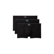 Calvin Klein Schwarze Herren-Boxershorts aus Baumwolle mit dezentem Logo-Detail am Bund, aus einem 3er-Pack