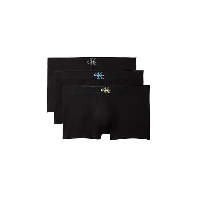 Calvin Klein Schwarze Herren-Boxershorts aus Baumwolle mit dezentem Logo-Detail am Bund, aus einem 3er-Pack