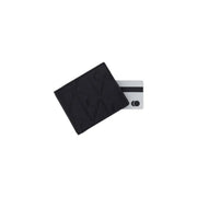 Calvin Klein Schwarze Herren-Geldbörse aus Leder mit Reißverschluss und geprägtem geometrischem Muster, Maße: B 2 x H 9 x L 2 cm