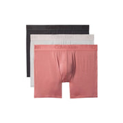 Calvin Klein Herren-Boxershorts, 3er-Pack, in Schwarz, Weiß und Rosa, aus Baumwollstretch mit elastischem Bund