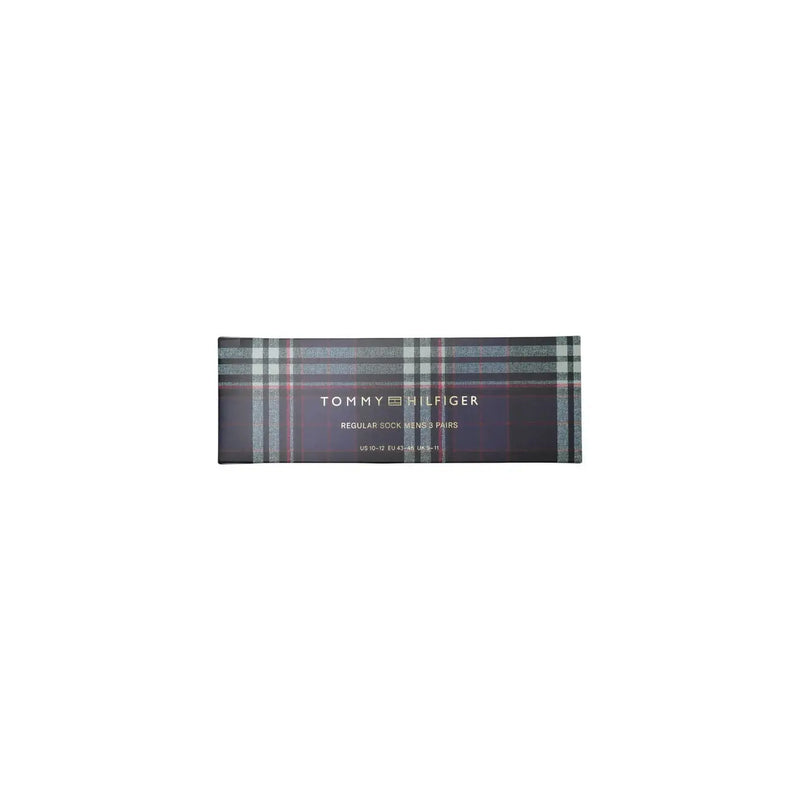 Calvin Klein Herrensocken 3er-Pack schwarze Baumwollstreifen Tommy Hilfiger Karomuster in Grau, Grün und Rot