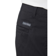 Calvin Klein Schwarze Herren-Chino-Hose aus Baumwolle mit dezenter Webstruktur und elegantem, minimalistischem Design
