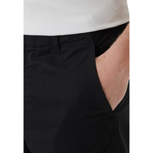 Schwarze Herren-Baumwollhose von Calvin Klein mit klarer, taillierter Passform im Chino-Stil