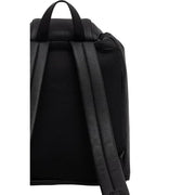 Schwarzer, strukturierter Damen-Rucksack aus Polyurethan von Calvin Klein mit verstellbaren Trägern und top Griff 28 cm
