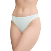 Calvin Klein Hellblaue Damen-Bikiniunterwäsche aus zartem mintgrünem Polyamidgewebe mit glatter, dehnbarer Textur