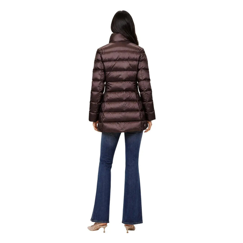 Colmar Originals Damen-Steppjacke aus braunem Polyester mit hohem Kragen und langen Ärmeln in elegantem Design
