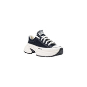 Converse Damen schwarze Textil-Sneaker „Star Crush“ marineblaue Canvas-Sneaker niedrigtop mit weißen Schnürsenkeln und klobiger Sohle
