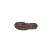 Braune Gummisohle mit weißer Seitenwand und klassischem Diamantprofil converse Weiße Damen-Plateau-Sneaker aus Stoff