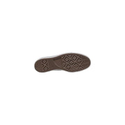 Braune Gummisohle mit klassischem Diamantprofil und weißer Seitenwand converse Damen Plateau-Sneaker, weiß