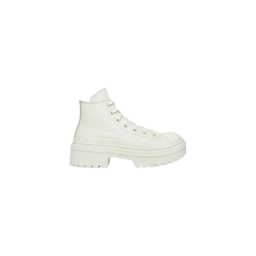 Converse Damen weiße Leder High Heelstop Sneaker mit klobiger Plateausohle für stylische Freizeitkleidung