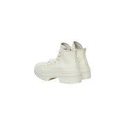 Converse Weiße Damen-Plateau-Stiefel aus Leder mit Chuck Taylor All Star High-Logotop Sneaker mit klobiger Sohle