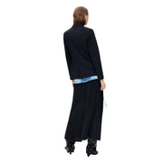 Schwarzer Damenblazer von Desigual mit dezenter Struktur und klarer, moderner Silhouette aus Viskosemischgewebe