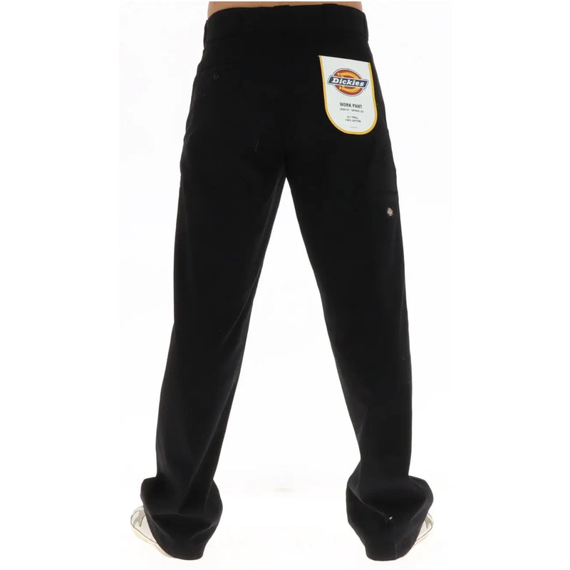 Schwarze Dickies Herren-Baumwollhose mit klassischem, strapazierfähigem Design und dezenten Ziernähten für Herbst und Winter