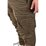 Diesel Grüne Herren-Cargohose aus Baumwolle mit mehreren Taschen und strapazierfähigem Material für robustes Tragen