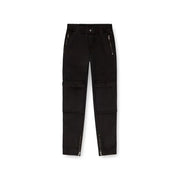 Diesel Schwarze Herren-Cargohose mit Reißverschlussdetails, elastischem Bund und Taschen – Herbst/Winter-Stil