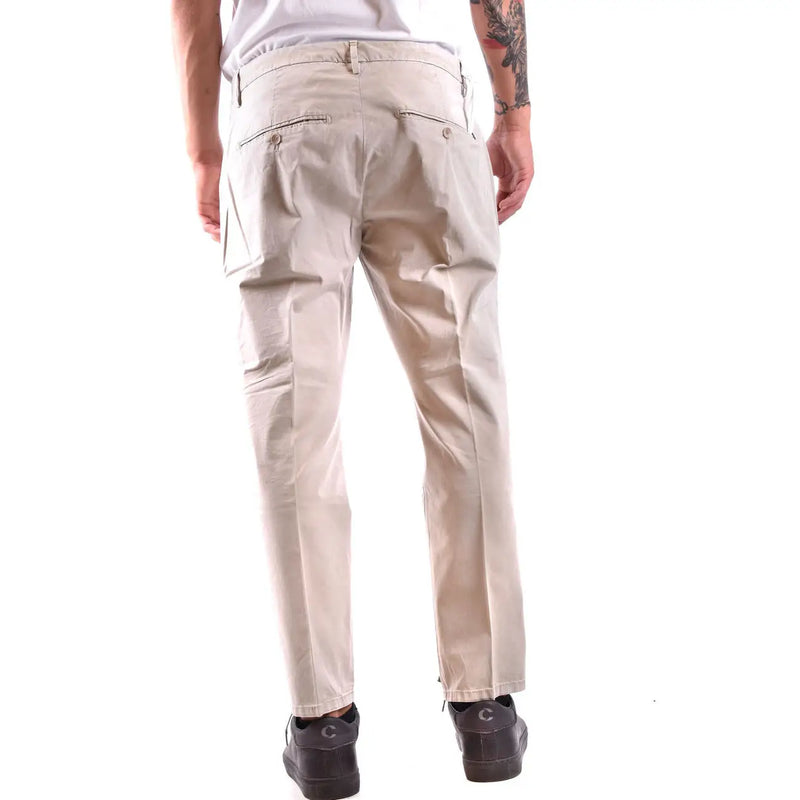 Dondup Beige Chino-Hose aus Baumwolle für Herren mit klarer, taillierter Passform und dezenten Ziernähten