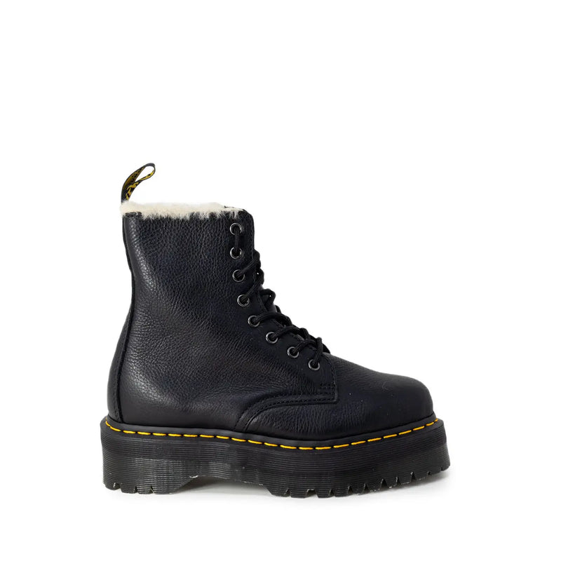 Dr. Martens black leather womens ankle boots