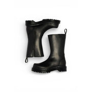 Schwarze Dr. Martens Damen-Ankle-Boots aus Leder mit dicker Sohle und seitlichem Reißverschluss für strapazierfähiges und stylisches Tragen