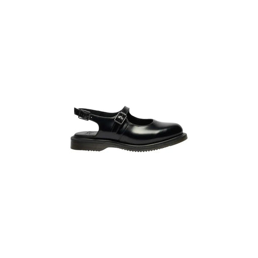 Schwarze Mary-Jane-Sandalen aus Lackleder mit Schnallenriemen und Gummisohle von Dr. Martens für Damen